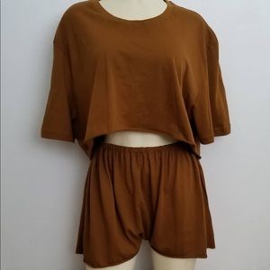 mustard yellow 2 piece
